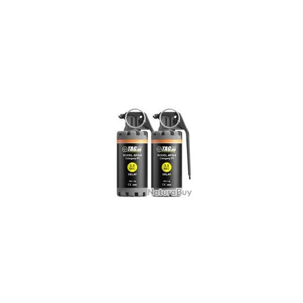 LOT DE 2 GRENADES AFG 4 FRAG 3.5 SEC