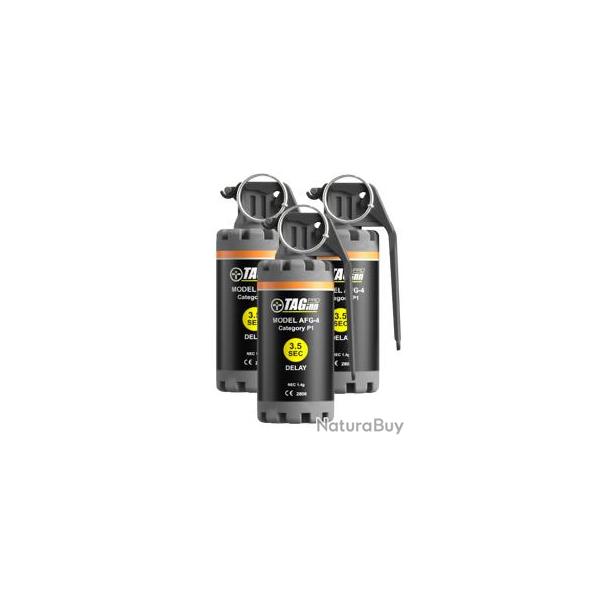 LOT DE 3 GRENADES AFG 4 FRAG 3.5 SEC