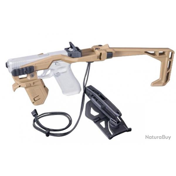 KIT STABILISATEUR RECOVER 20/21MG POUR GLOCK LARGE FRAME- TAN (10MM/45ACP)