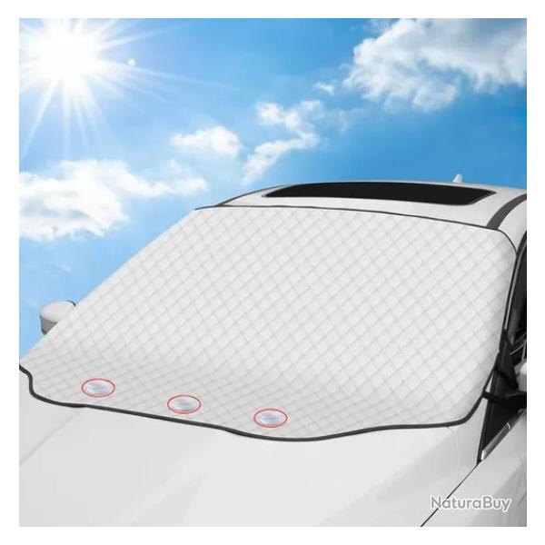 Pare-soleil pare-brise avant 183x116 cm gris pour voiture t protection chaleur