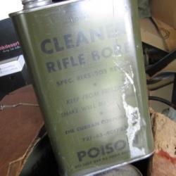1 litre bidon huile plein mais abimé arme seconde guerre 1943 US army ww2 Garand USM1 Springfield