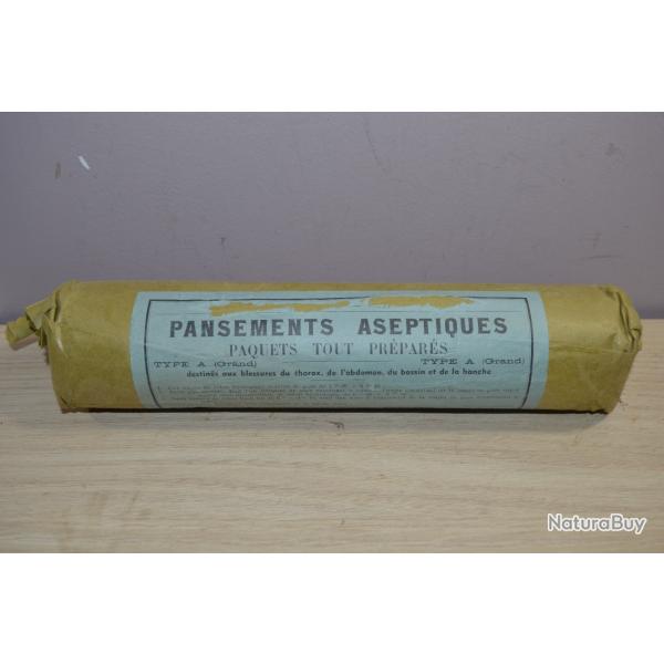 Pansement Militaire Franais Type A Grand modle Ruby Mdical WW2 1939 France quipement soldat (10)