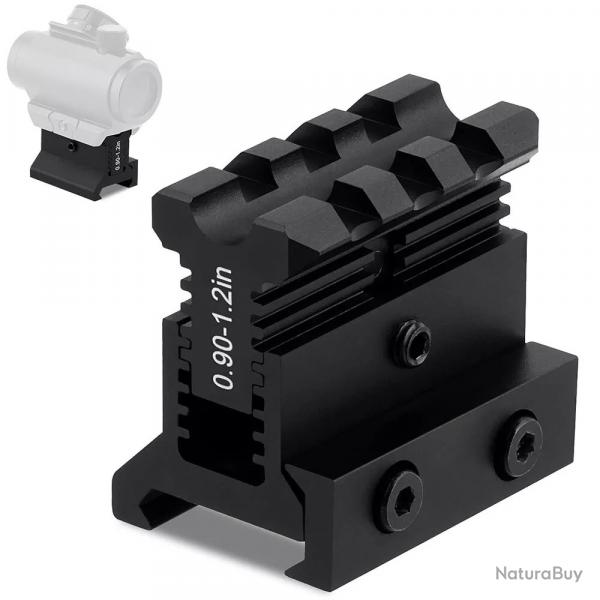 Rehausse de rail picatinny rglable en hauteur de 2,2  3 cm