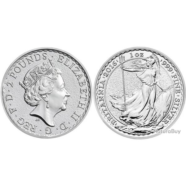 Pice argent pur 1 oz Britannia 2016