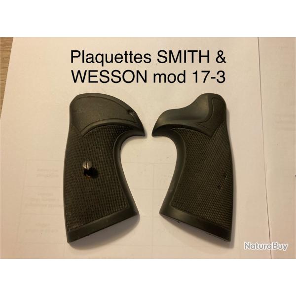 Plaquettes de revolver SMITH & WESSON modle 17-3 en caoutchouc + vis