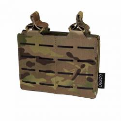 DOUBLE PORTE CHARGEUR M4/5.56 DAGGER MK1 LASERCUT CORSO TACTICAL Multicam