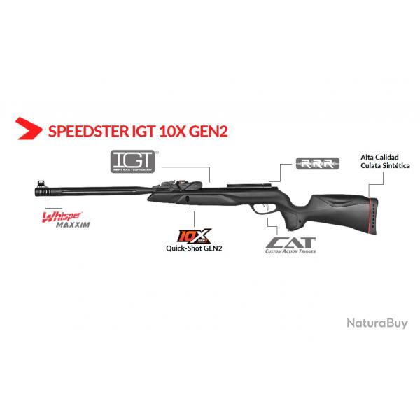 Vente Flash ! Carabine Gamo Speedster IGT 10X GEN2i  Cal.5,5 mm 19,9 joules