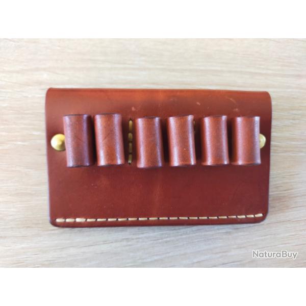 Cartouchire en cuir pour balles de carabine