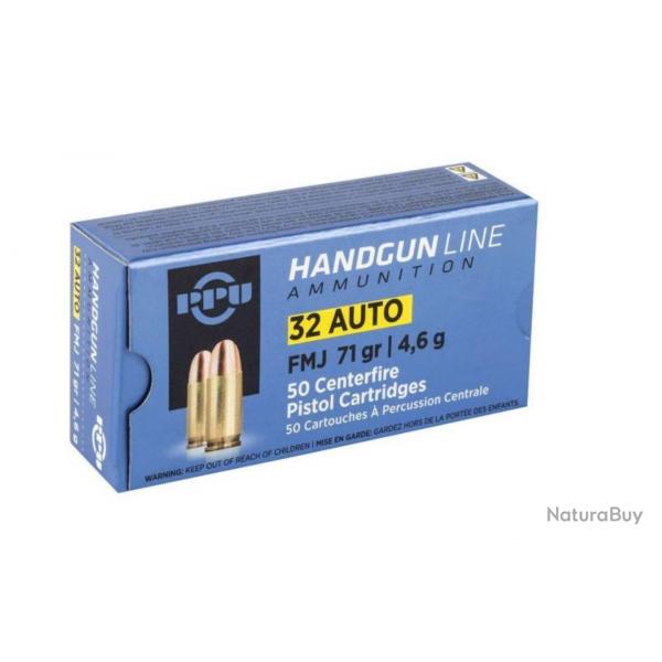 500 cartouches PPU cal 32ACP / 7,65 Browning
