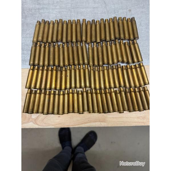 LOT DE 96 ETUIS EN 338 WIN MAG