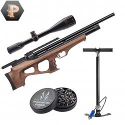 Carabine Crosman Akela PCP cal.4.5mm 19.9J + Lunette 6-24x50 + Pompe PCP + 500 Plombs