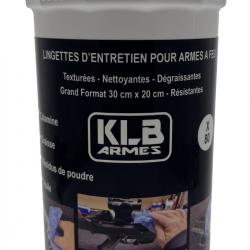 Lingettes d'entretien pour armes à feu - Grand format Pot de 80 Lingettes - Ultra resistantes -