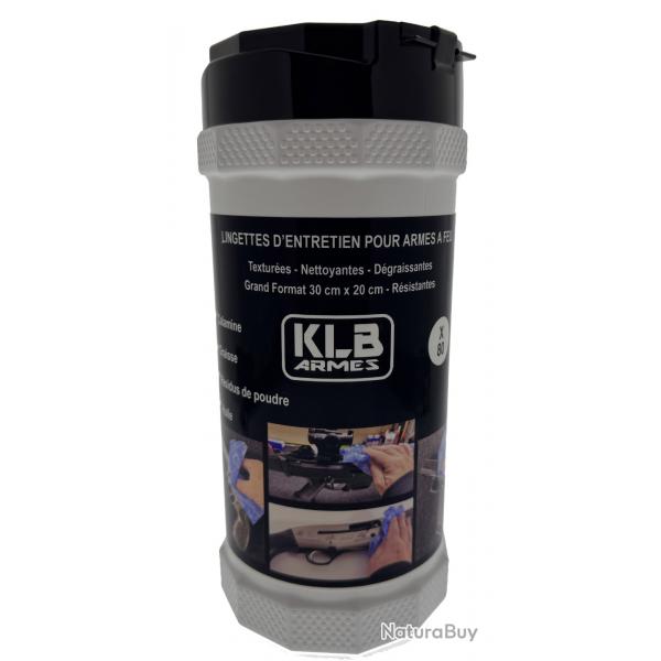 Lingettes d'entretien pour armes  feu - Grand format Pot de 80 Lingettes - Ultra resistantes -