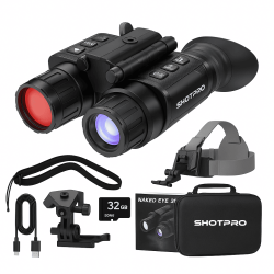Jumelle Vision Nocturne 4K Casque SH47  - Technologie Binoculaire 3D & Réglages Indépendants