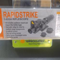 Lunette tactique firefield rapidstrike 1-4x24 riflescope circle reticle