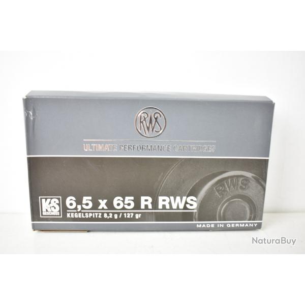 Desto 25! 1 boite de balles calibre 6.5 x 65 R - RWS KS 127gr