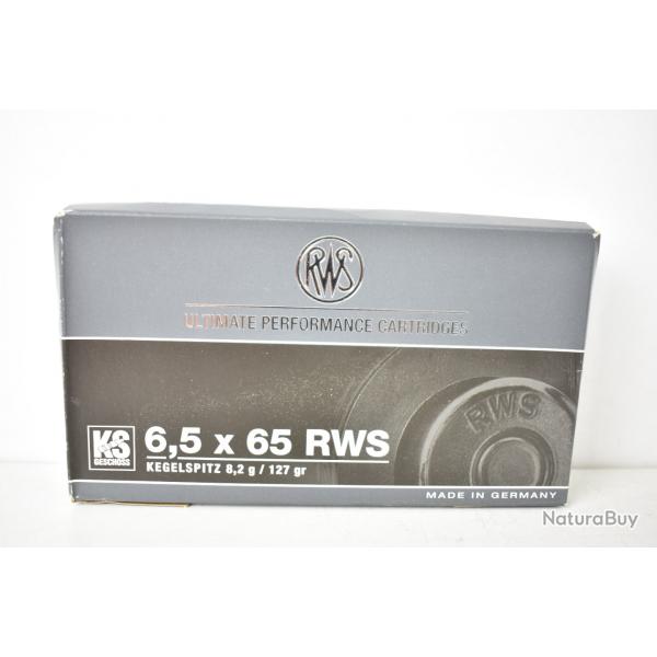 Desto 25! 1 boite de balles calibre 6.5 x 65  RWS KS