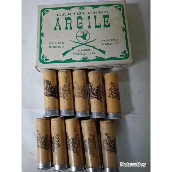Bote de 10 cartouches anciennes  cal 16 douilles cartons Italiennes
