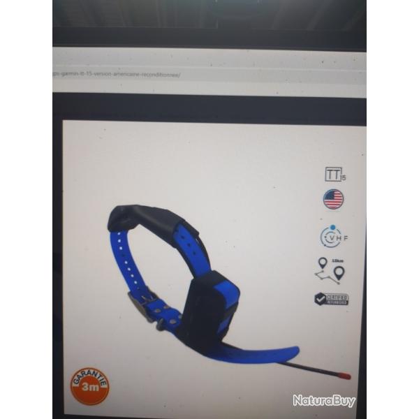 Collier gps Garmin tt15 version amricaine reconditionn