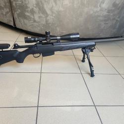 TIKKA T3 TACTICAL 300WM - Lunette Bushnell 5-15x40 Rainguard - Bipied Réglable - Frein de Bouche
