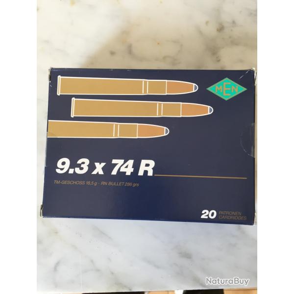 1 boite de cartouche 9,3x74 R.