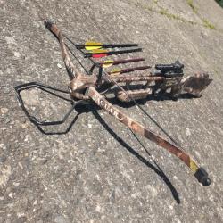 Arbalète de loisir jaguar cross bow avec 4 flèches