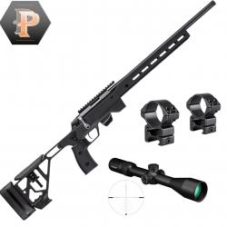Wahoo ! Carabine Tikka T1X Ace Target Cal.22LR + Lunette Vortex 6-24x50 + Collier hawke
