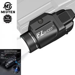 MIDTEN Lampe pistolet rechargeable 500 lumens
