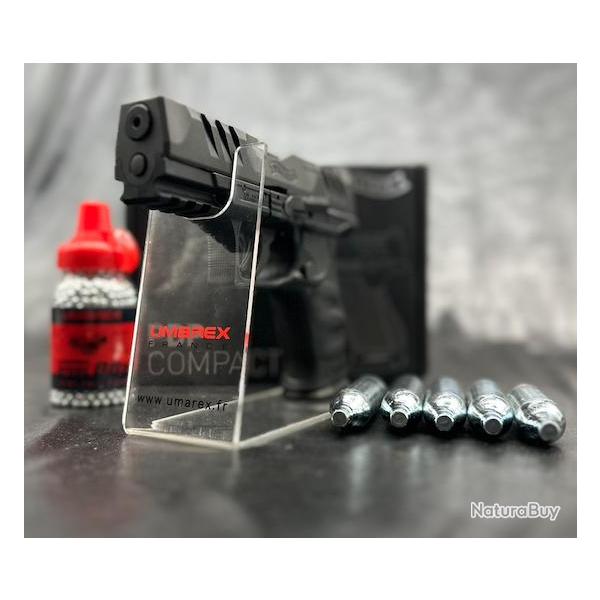 PACK PRT A TIRER PISTOLET WALTHER PDP COMPACT 4 CO2 CAL BB's / BLOWBACK OR
