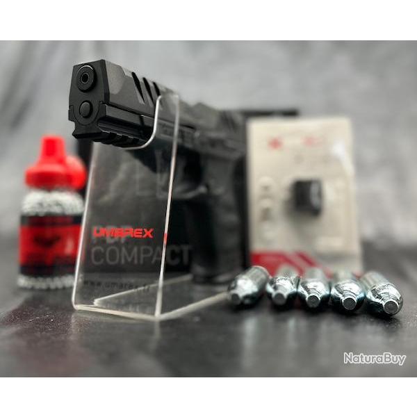 PACK LASER PRT A TIRER PISTOLET WALTHER PDP COMPACT 4 CO2 CAL BB's / BLOWBACK OR