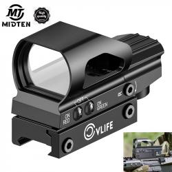 Lunette de visée MidpatiRiflescope Red Green Dot Sight 4, Réglable LIVRAISON GRATUITE !