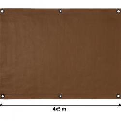 Bâche 4x5m marron - illets en Aluminium - Livraison rapide et gratuite