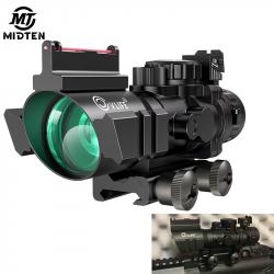 Lunette de visée MIDTEN 4x32 Prism Tactical Red & Green & Blue Réticule LIVRAISON GRATUITE !