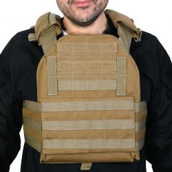 PORTE PLAQUES TASK DELTA TACTICS TAN