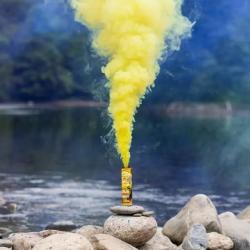 Fumigene Goupille 1 minute Jaune - Duke
