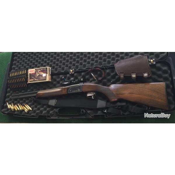 Pack express Verney Carron Sagittaire one 8x57JRS+Point rouge Microdot+busc cuir+balles+mallette...