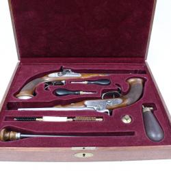 OCCASION coffret paire de Pistolets Pedersoli Lepage cal : 36 PN