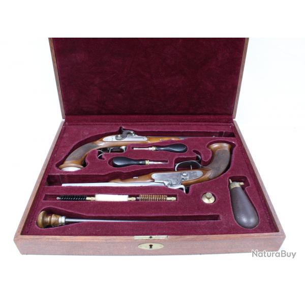OCCASION coffret paire de Pistolets Pedersoli Lepage cal : 36 PN