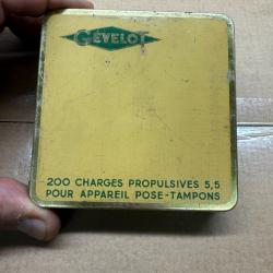 1 boîte de 200 cartouches 5.5 mm charge propulsive verte Gevelot