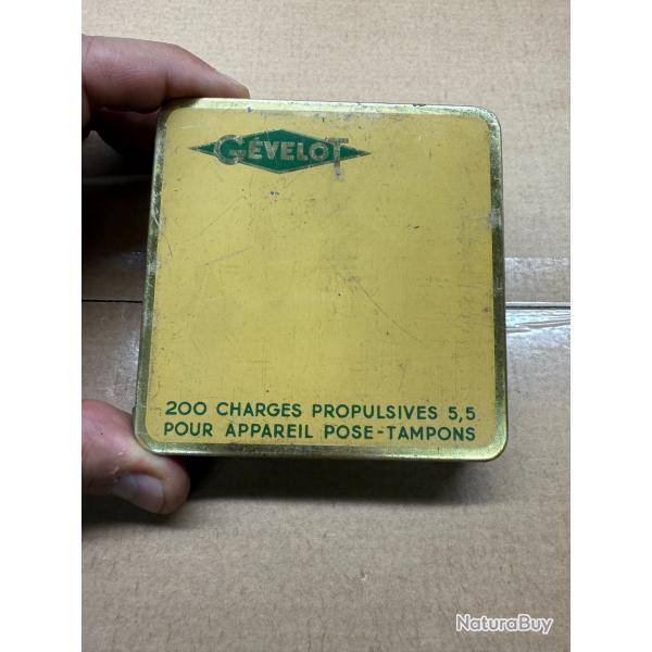 1 bote de 200 cartouches 5.5 mm charge propulsive verte Gevelot