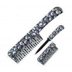 Couteau Caché Blade USA Peigne Skulls