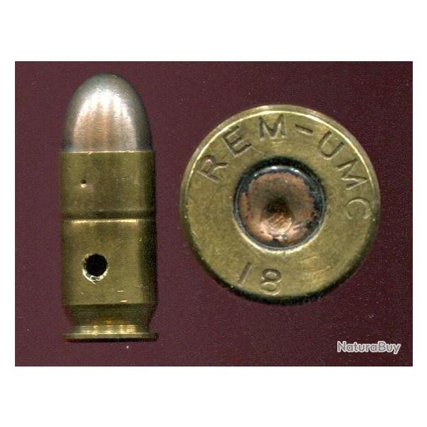 .45 ACP spcial pour les revolvers amricains S&W 1917 & Colt Mle 1917 - marquage : REM-UMC 17 ou 18