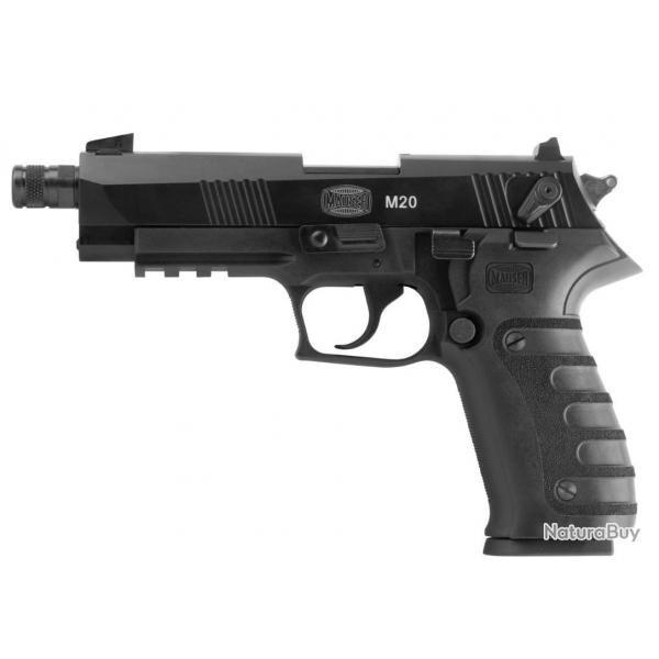 PISTOLET MAUSER MODELE M20 CAL 22LR BLACK FILETE CAT B
