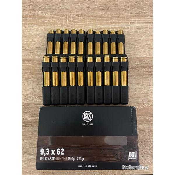 Balles RWS Uni Classic Hunting 9,3*62 19g 293 gr
