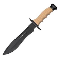 MUE-9375 Couteau fixe Muela "85-181" Bowie noir/sable