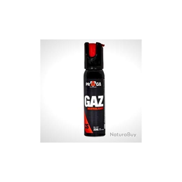 opdef! Bombe de dfense PRAGA en gaz cs 25ml par 3