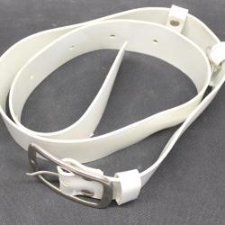 Ensemble ceinture et deux bretelles (baudrier) en plastique blanc