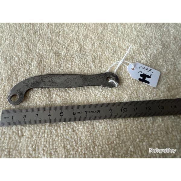 CONTRE PLATINE FER  POUR  FUSIL  A SILEX    MODLE  1777   AN IX   ORIGINALE  19 ME. N 1