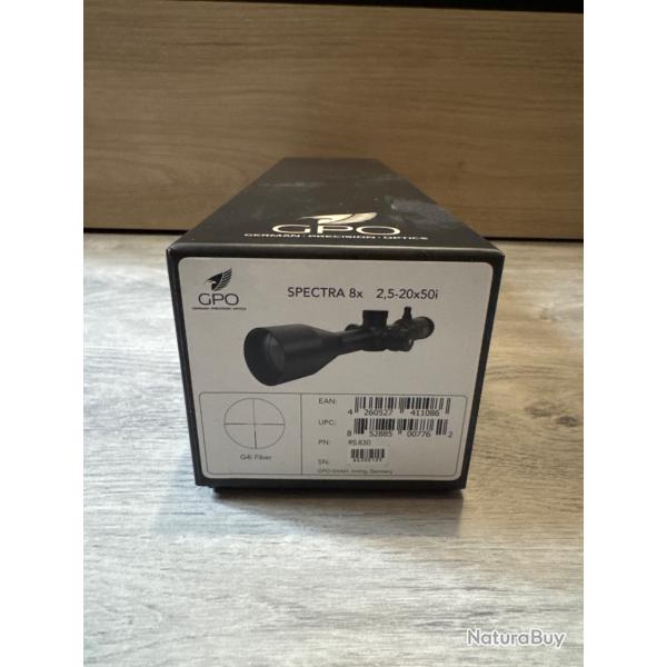 Lunette GPO SPECTRA 8x 2,5-20x50i