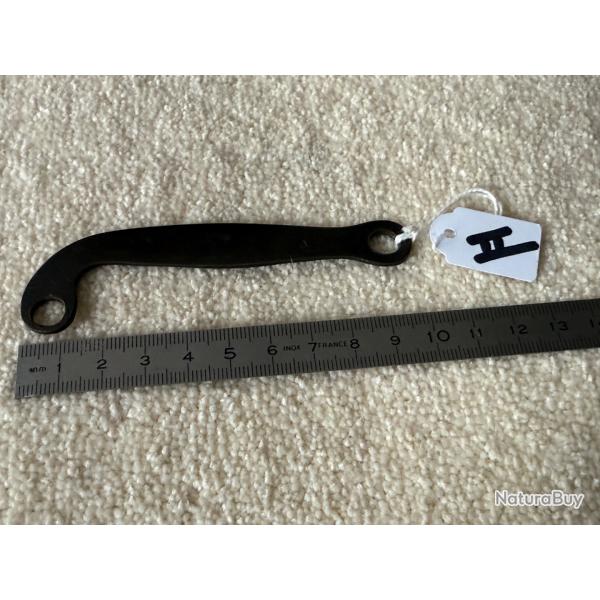 CONTRE PLATINE FER  POUR  FUSIL  A SILEX    MODLE  1777   AN IX   ORIGINALE  19 ME. N 2